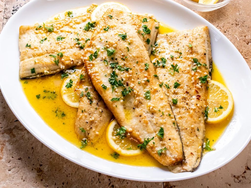 Garlic Butter Grilled Trout