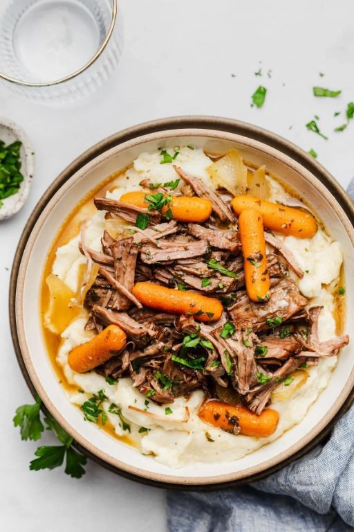 Garlic Butter Herb Pot Roast with Vegetables