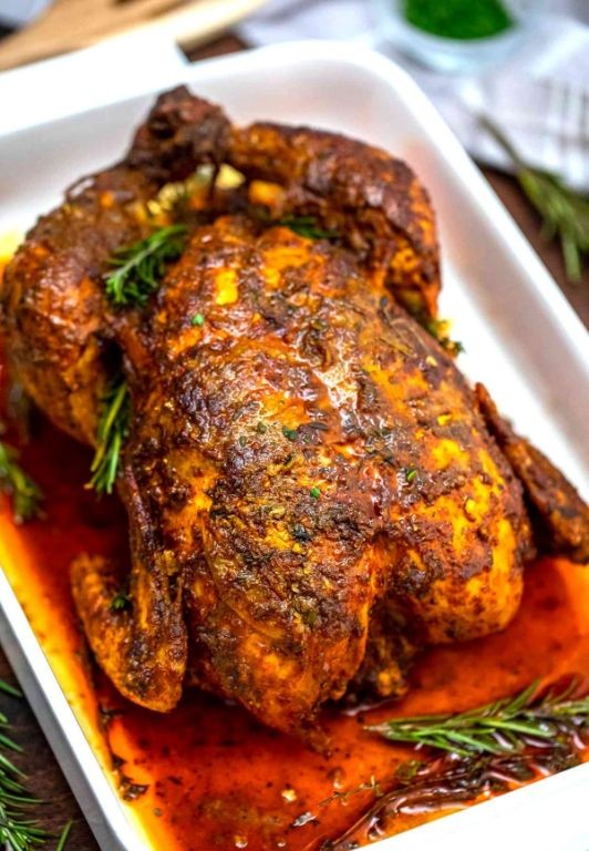 Garlic Butter Herb Roasted Chicken