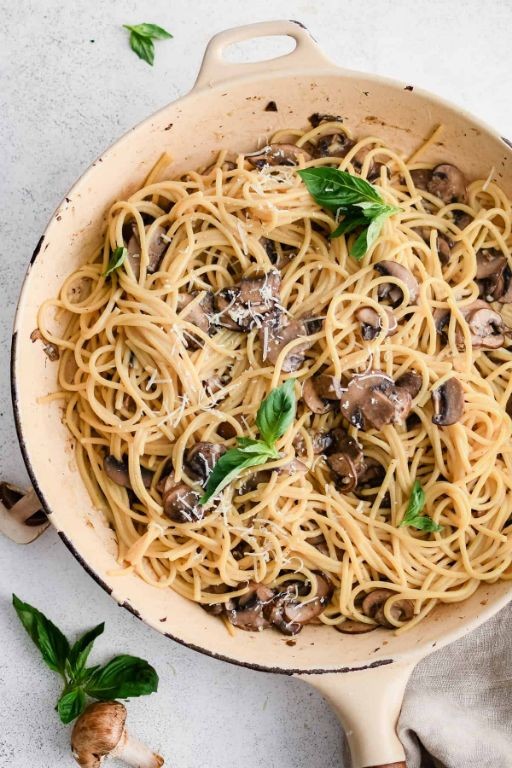 Garlic Butter Mushroom Pasta