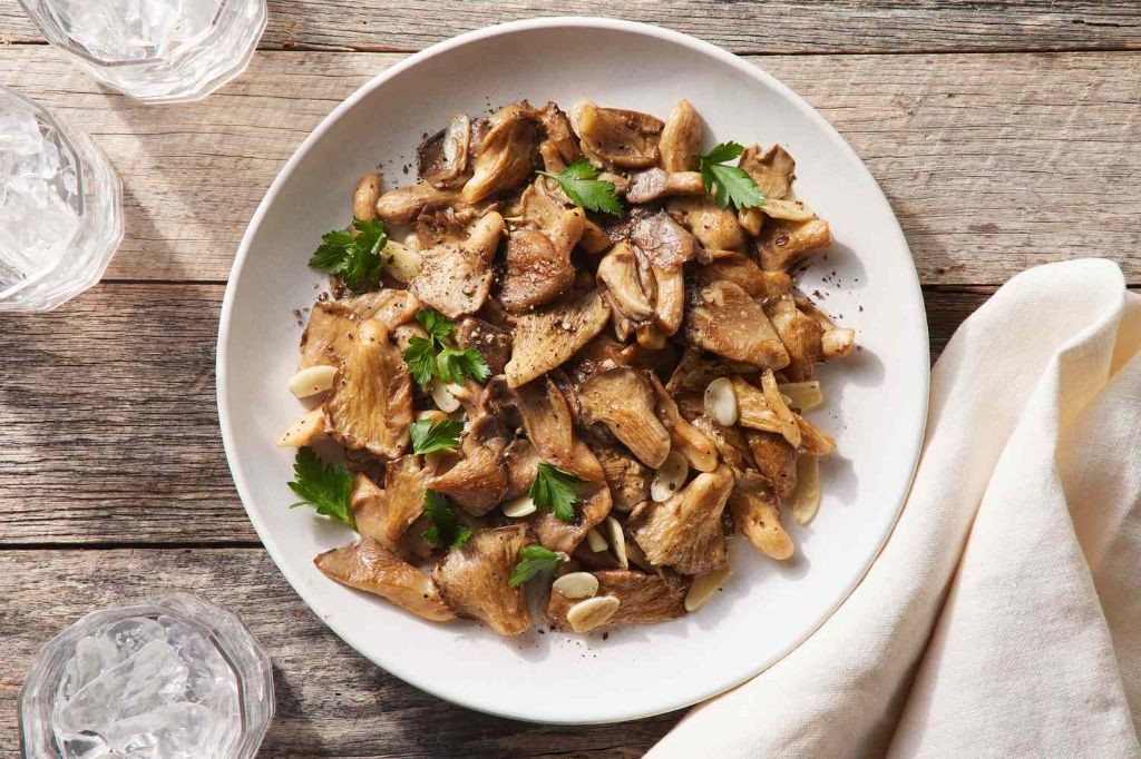 Garlic Butter Oyster Mushroom Stir-Fry
