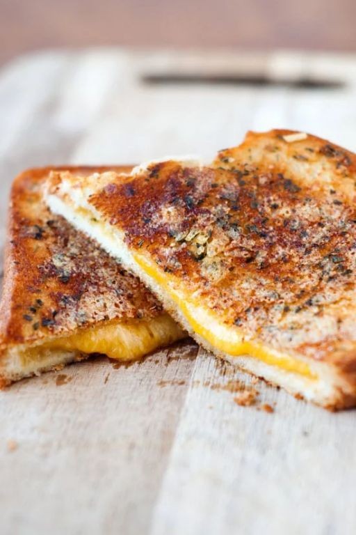 Garlic Butter Parmesan Grilled Cheese