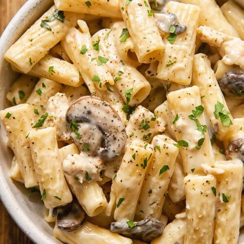 Garlic Butter Sausage and Mushroom Pasta