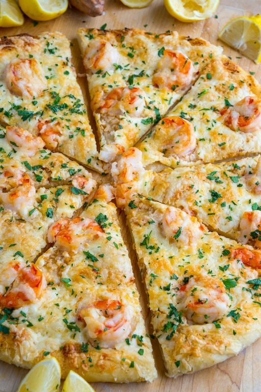Garlic Butter Shrimp Keto Pizza