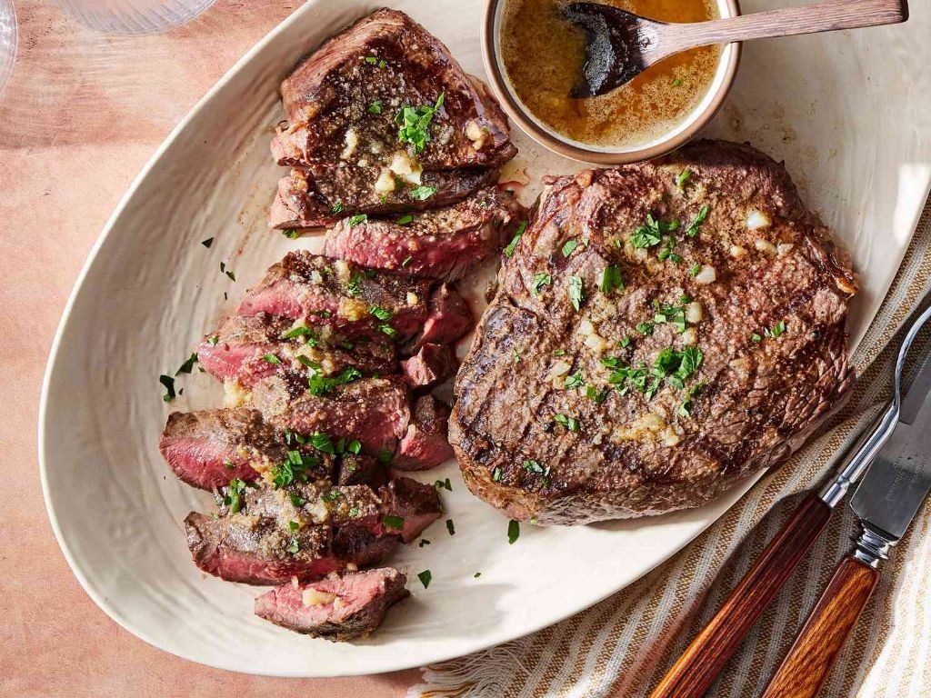 Garlic Butter Thin Sirloin Steak