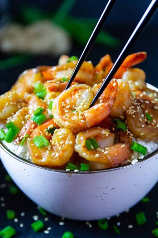 Garlic Ginger Soy Shell On Shrimp