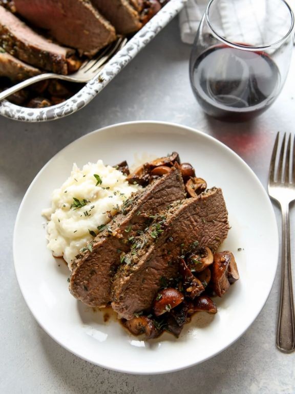 Garlic Herb Butter Tri Tip Roast