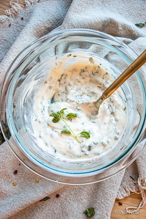 Garlic Lemon Aioli with Fresh Herbs