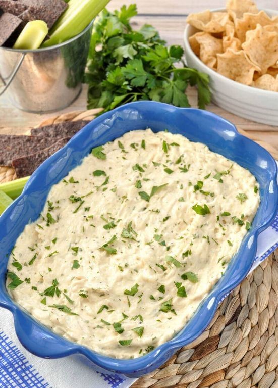 Garlic Parmesan Chicken and Cheese Dip