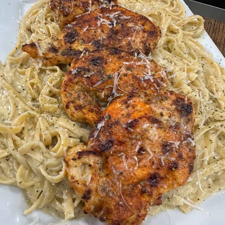 Garlic Parmesan Chicken with Bertolli Alfredo Sauce