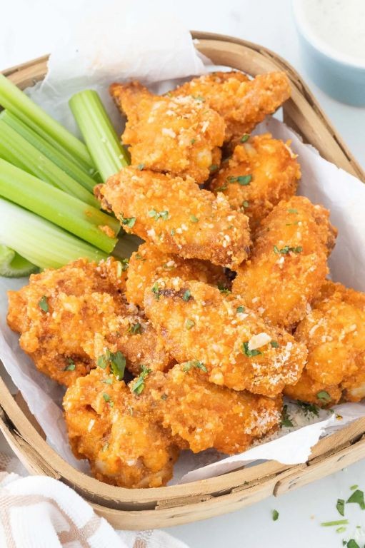Garlic Parmesan Franks Hot Sauce Wings