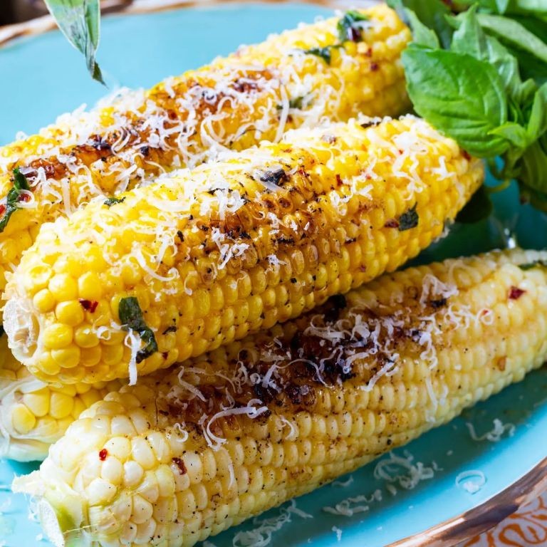 Garlic Parmesan Grilled Corn