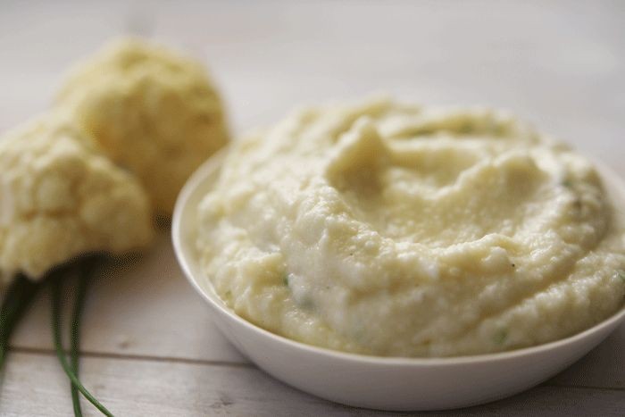 Garlic Parmesan Mashed Cauliflower