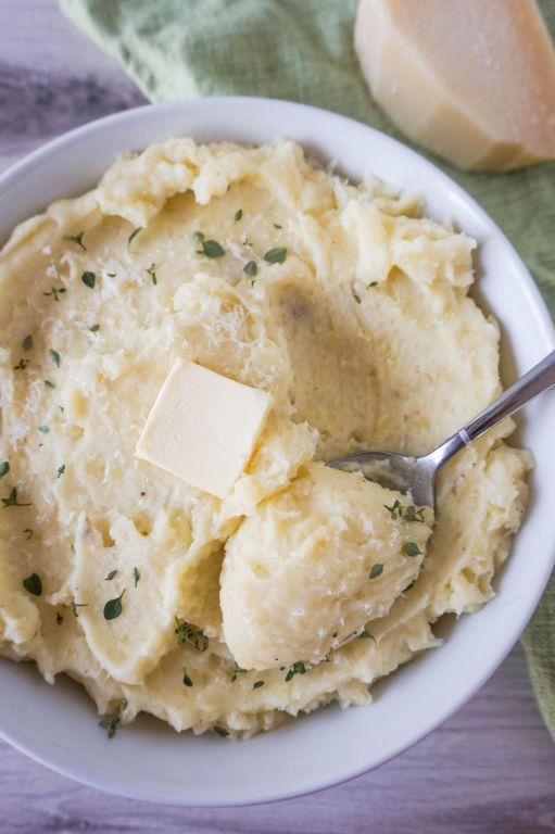 Garlic Parmesan Mashed Potatoes