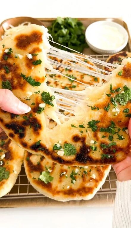 Garlic and Cheese Naan