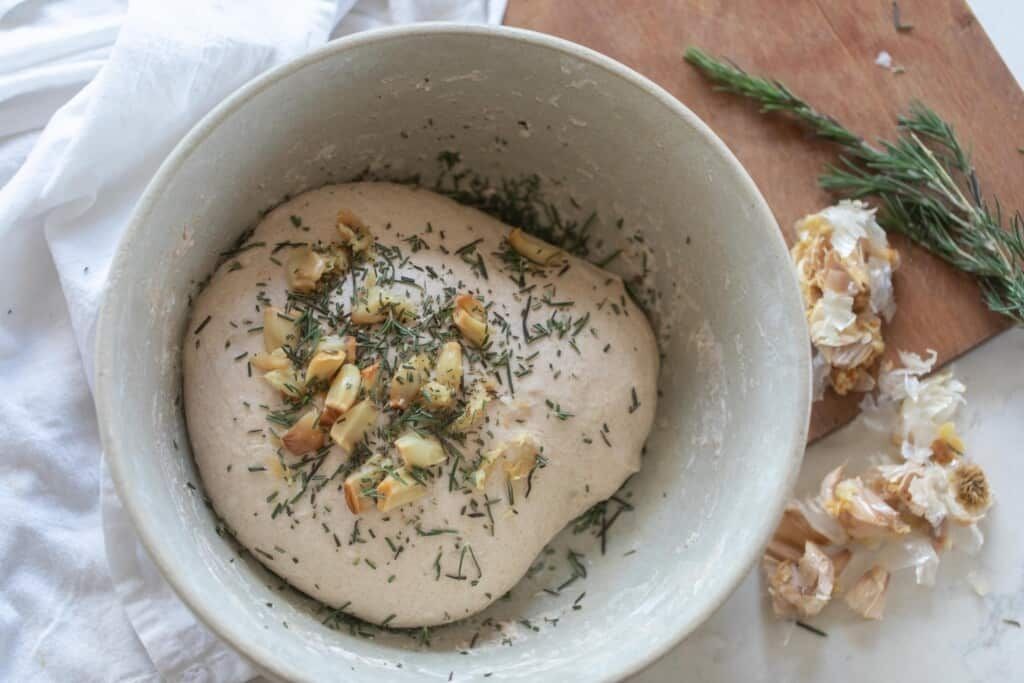 Garlic and Rosemary Sourdough Bread