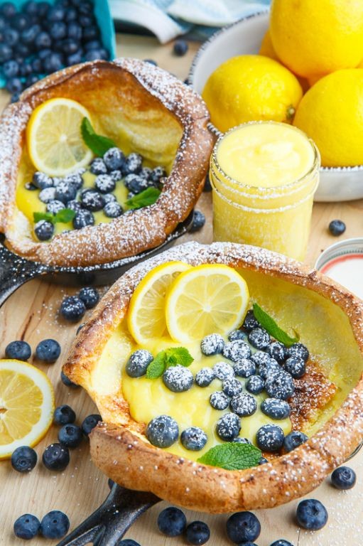 German Pancake with Lemon Curd