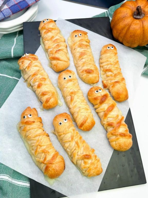 Ghostly Mozzarella Sticks