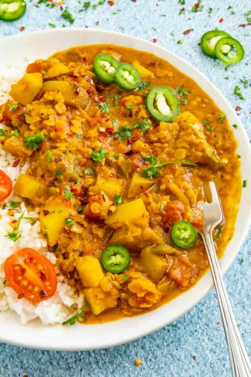 Giant Marconi Pepper and Lentil Curry