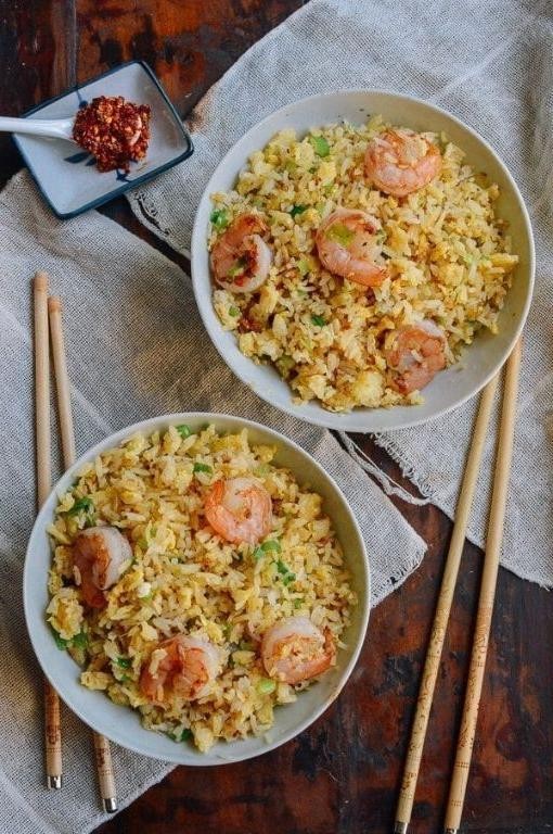 Ginger Soy Shrimp Fried Rice