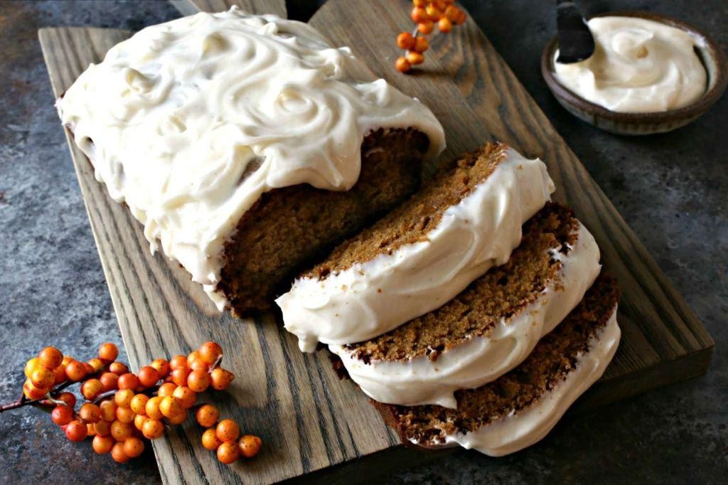 Gingerbread Loaf with Cream Cheese Frosting