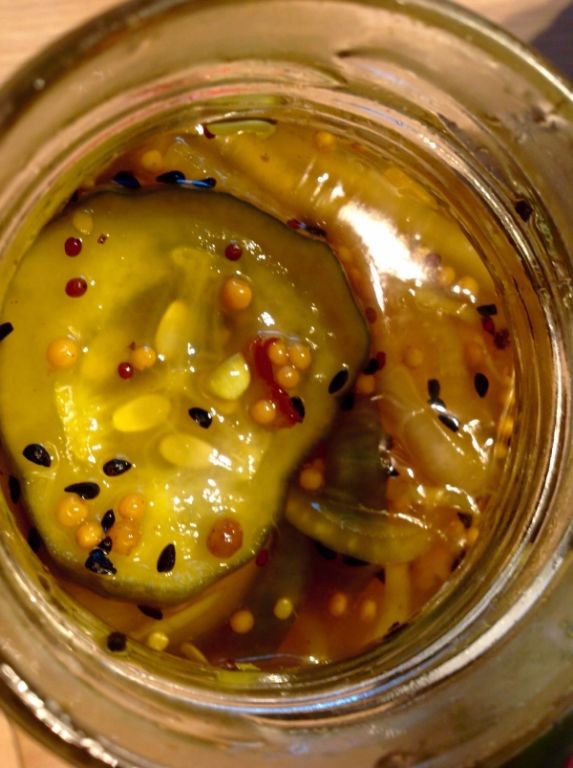 Gingerbread Spiced Bread and Butter Pickles