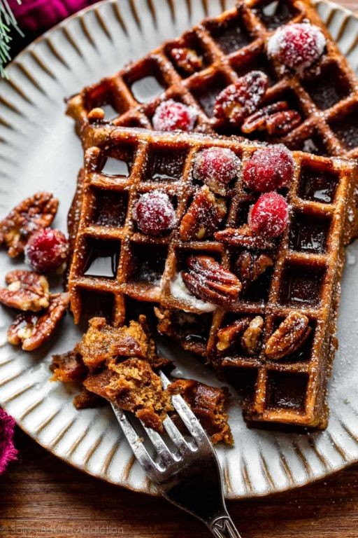 Gingerbread Sugar Spun Waffles