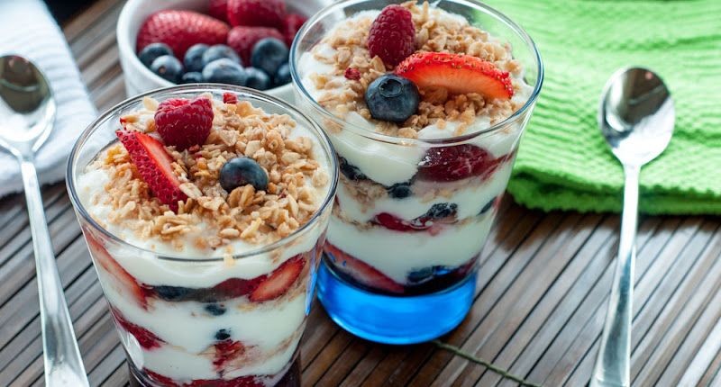 Glucose-spiked yogurt parfait