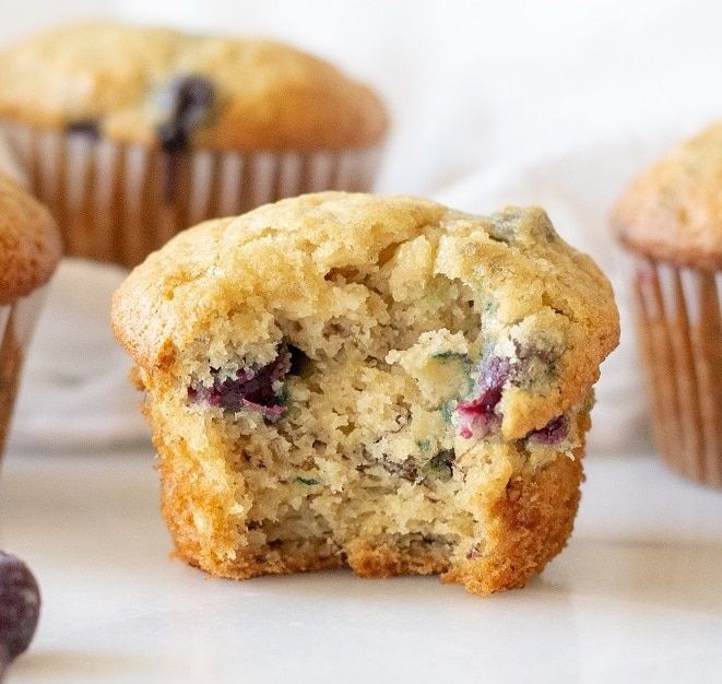 Gluten Free Banana Blueberry Muffins