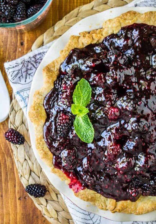 Gluten Free Blackberry Pie with Chia Seeds