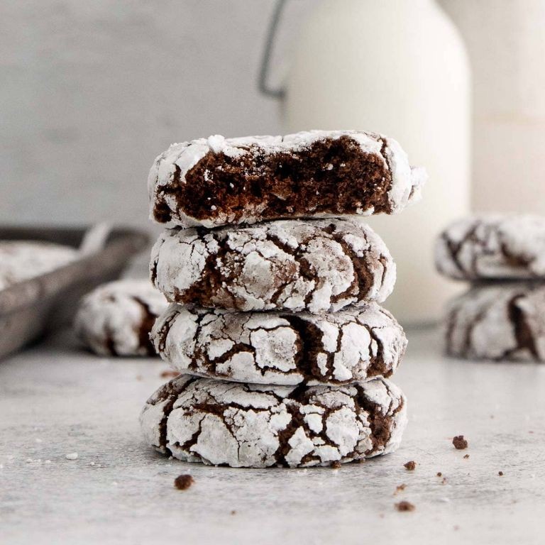 Gluten-Free Chocolate Crackle Cookies