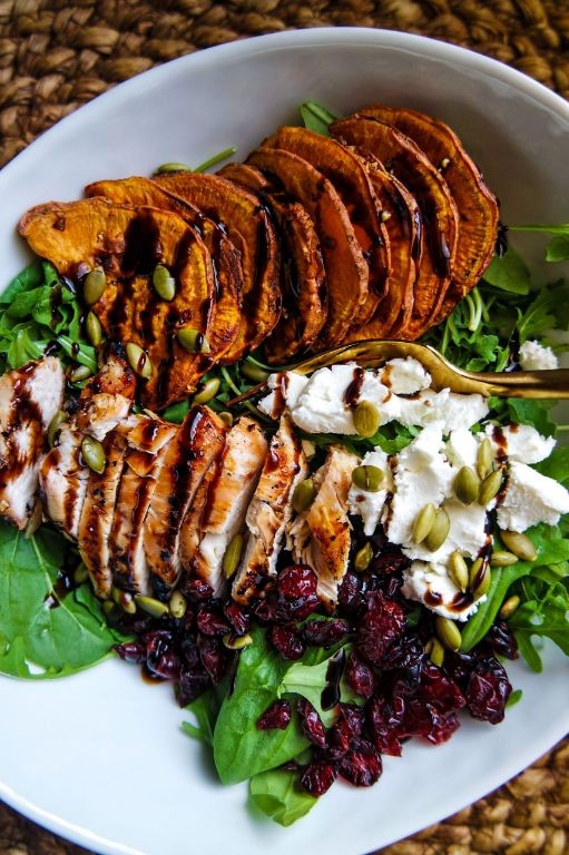 Goat Cheese Chicken Salad with Cranberries