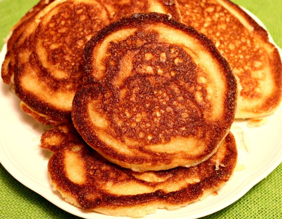 Golden Brown Hoe Cakes with Molasses Glaze