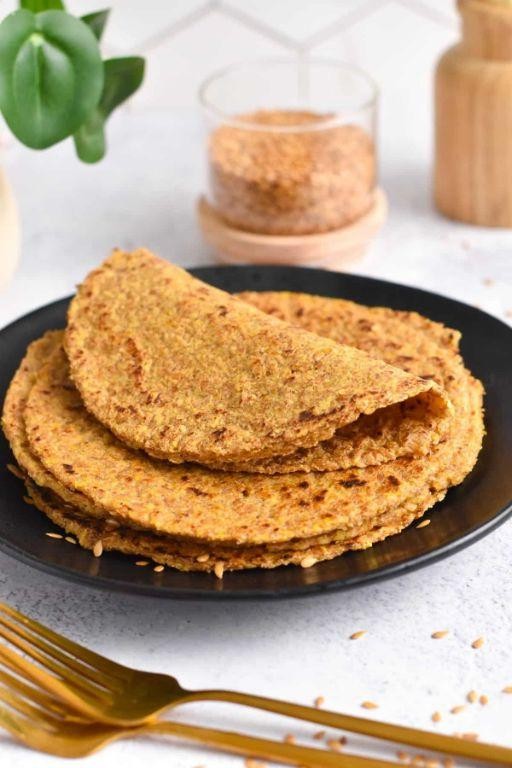 Golden Flaxseed Vegan Flatbread