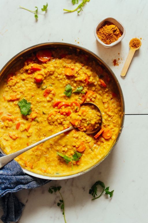 Golden Lentil Soup with Carrots