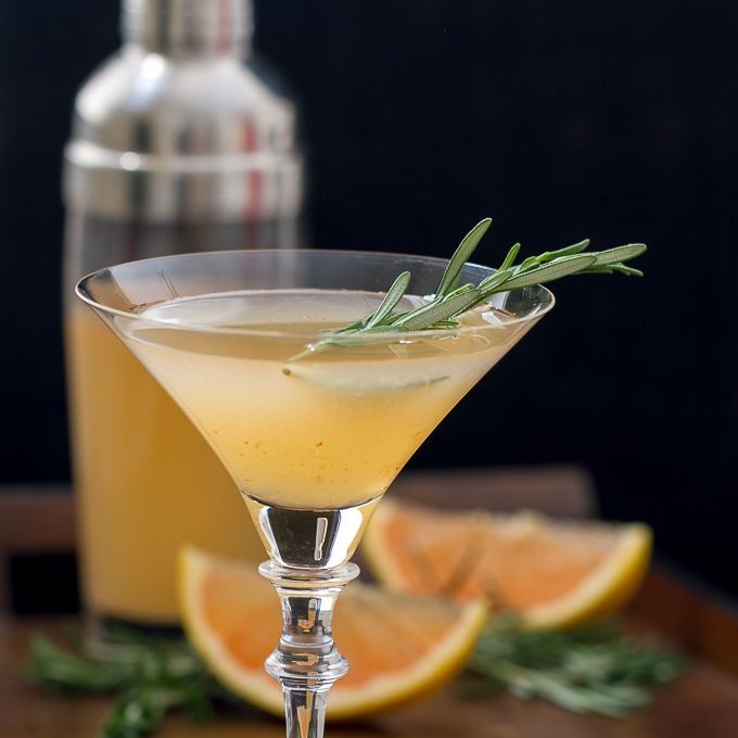 Grapefruit Rosemary Mexican Martini