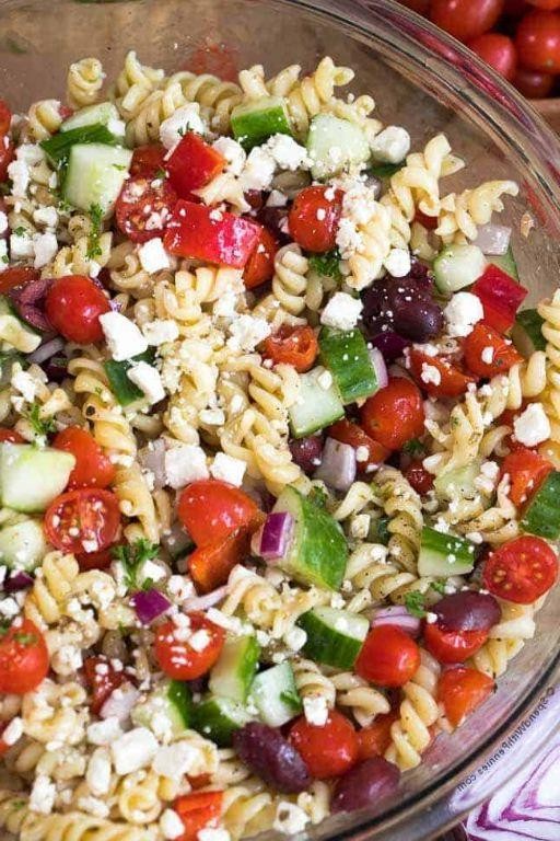Greek Pasta Salad with Feta