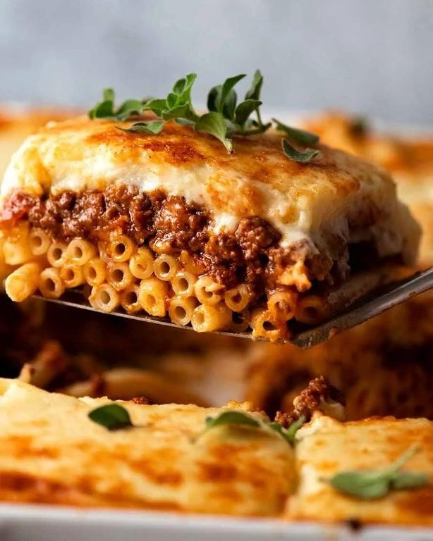 Greek Pastitsio (Beef and Pasta Bake with Béchamel)