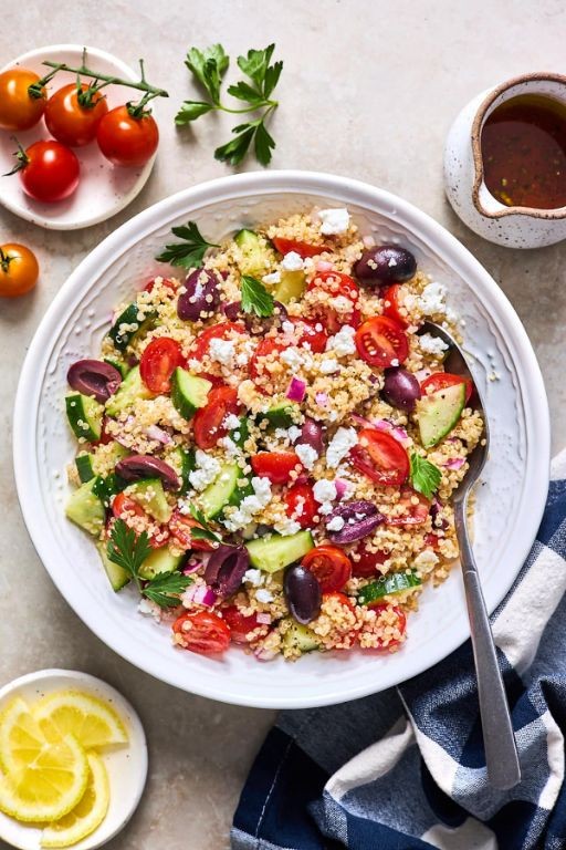 Greek Quinoa Pilaf with Kalamata Olives