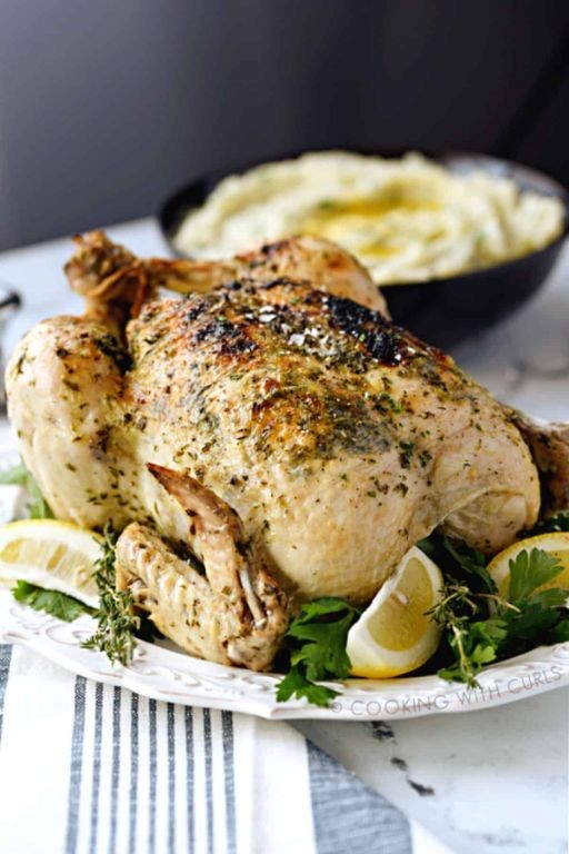Greek Style Instant Pot Whole Chicken