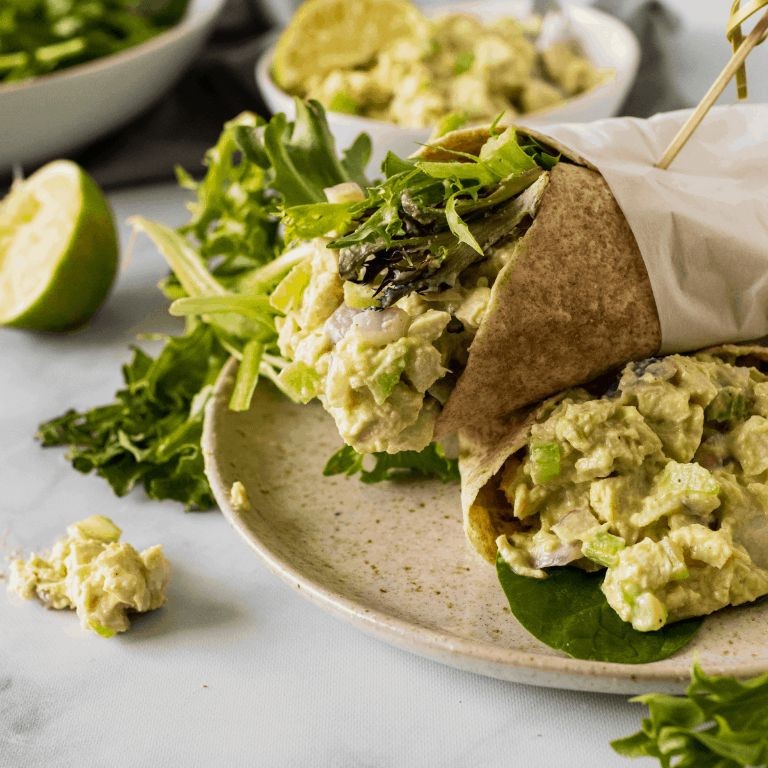 Greek Yogurt Chicken Salad Wrap