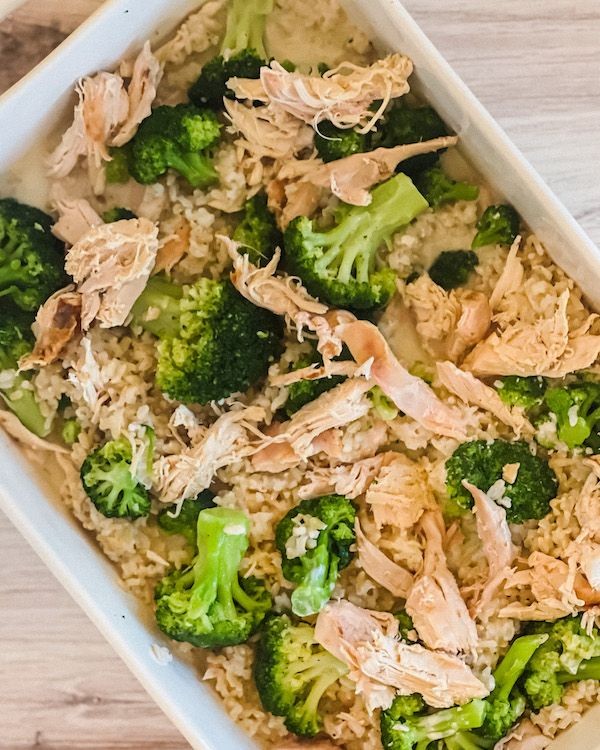 Greek Yogurt Chicken and Rice Casserole