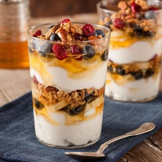 Greek Yogurt Parfait with Honey and Nuts