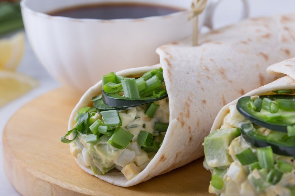 Greek Yogurt and Egg Breakfast Wrap