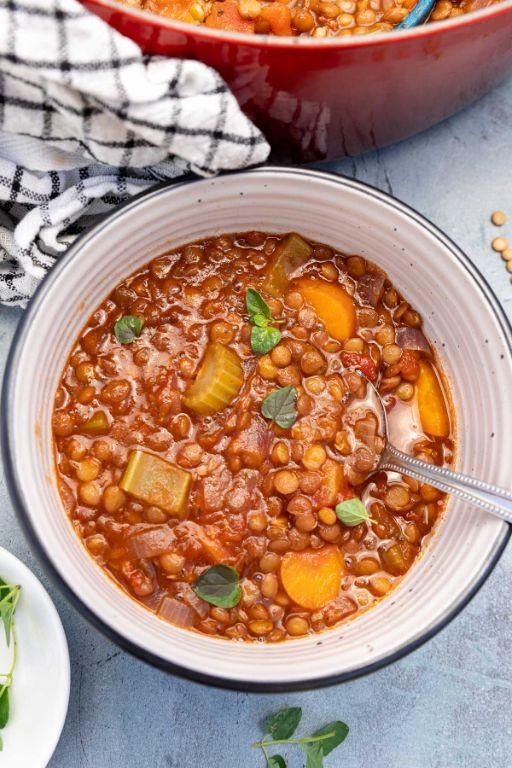 Greek-Style Beef and Lentil Soup (Fakes)