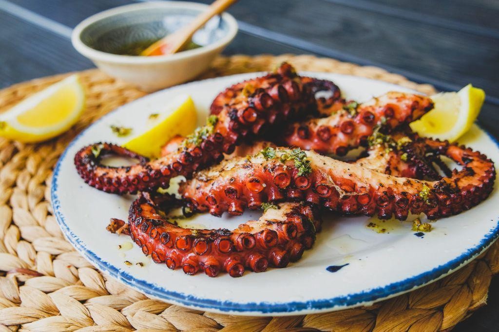 Greek-Style Grilled Octopus with Oregano