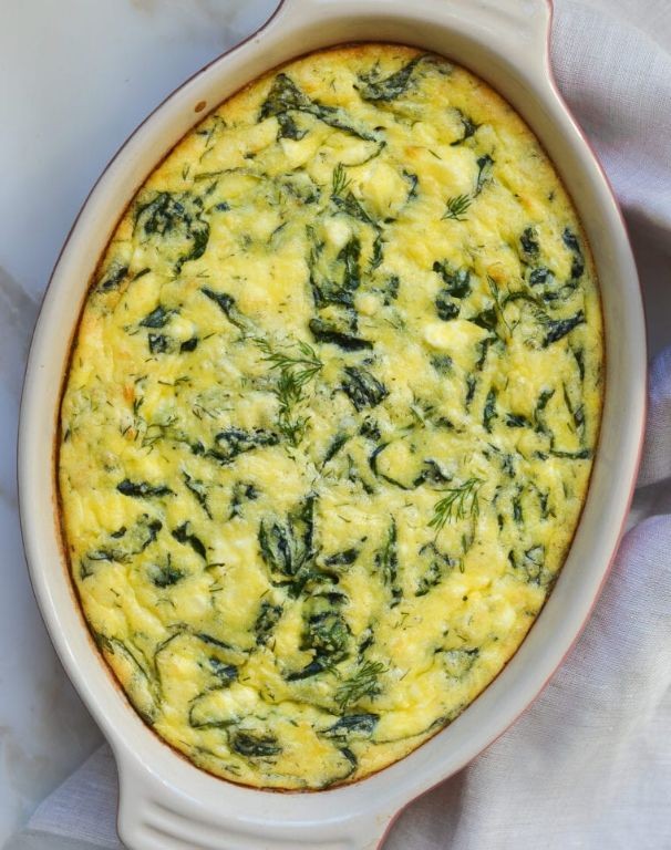 Greek-Style Spinach and Feta Casserole