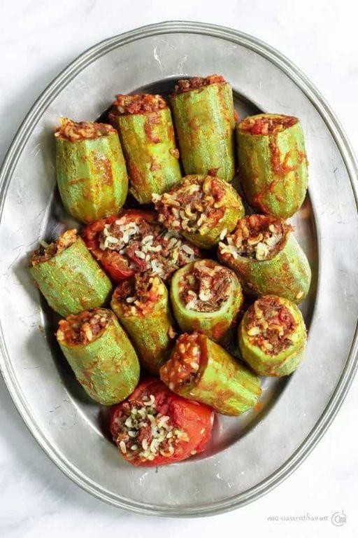 Greek-Style Stuffed Zucchini with Ground Beef and Rice