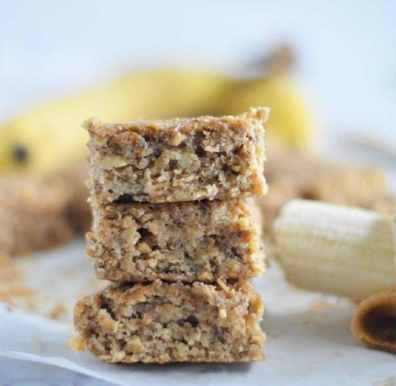 Green Banana Flour Almond Butter Bars