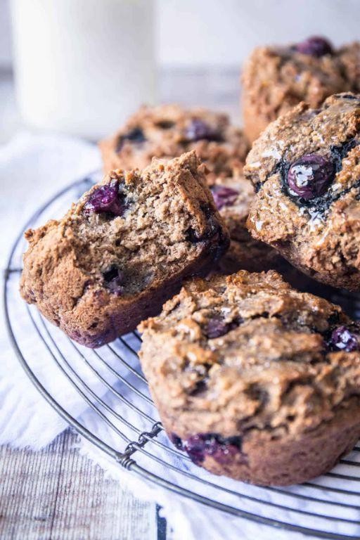 Green Banana Flour Blueberry Muffins